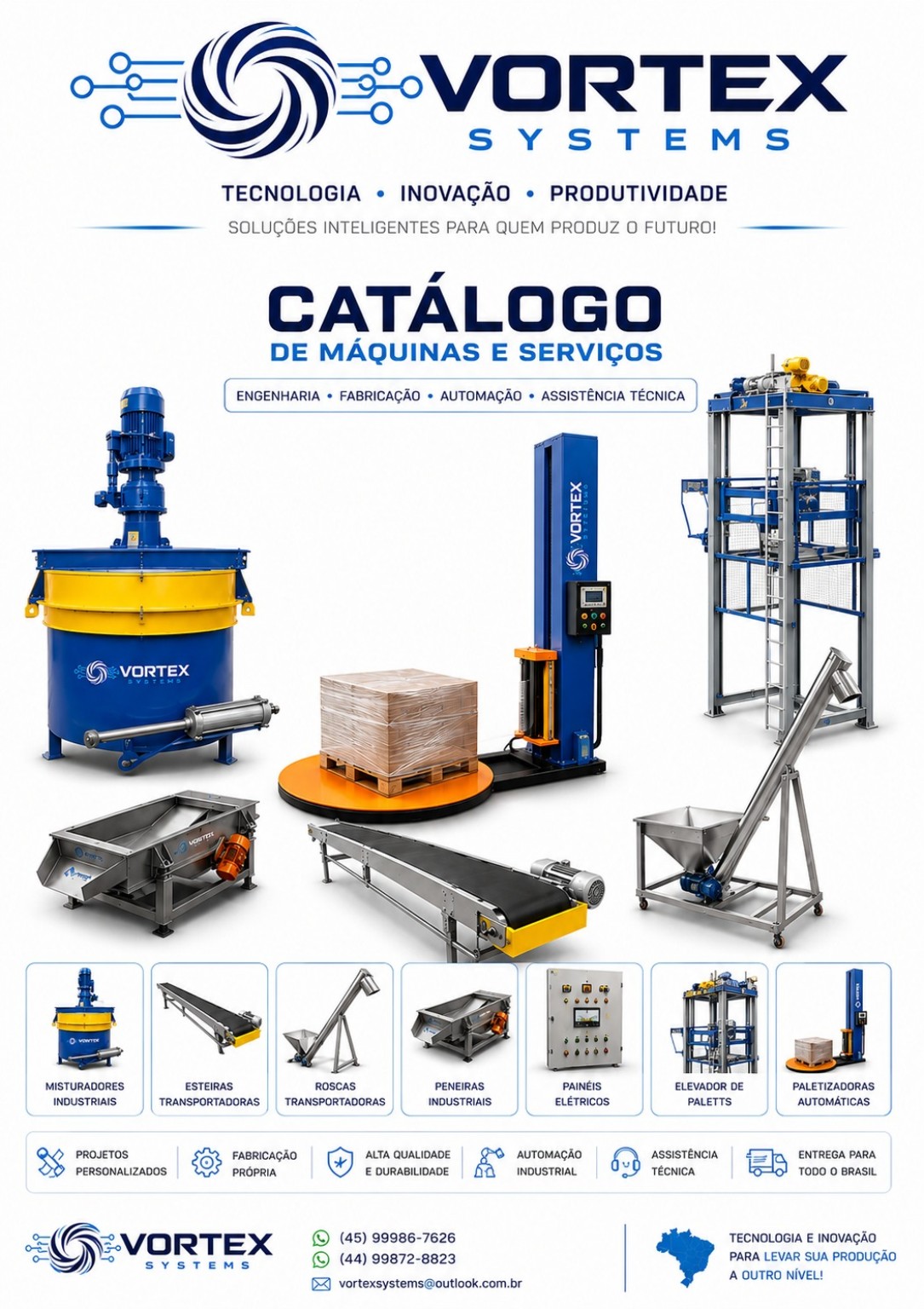 Capa do catálogo Vortex Systems